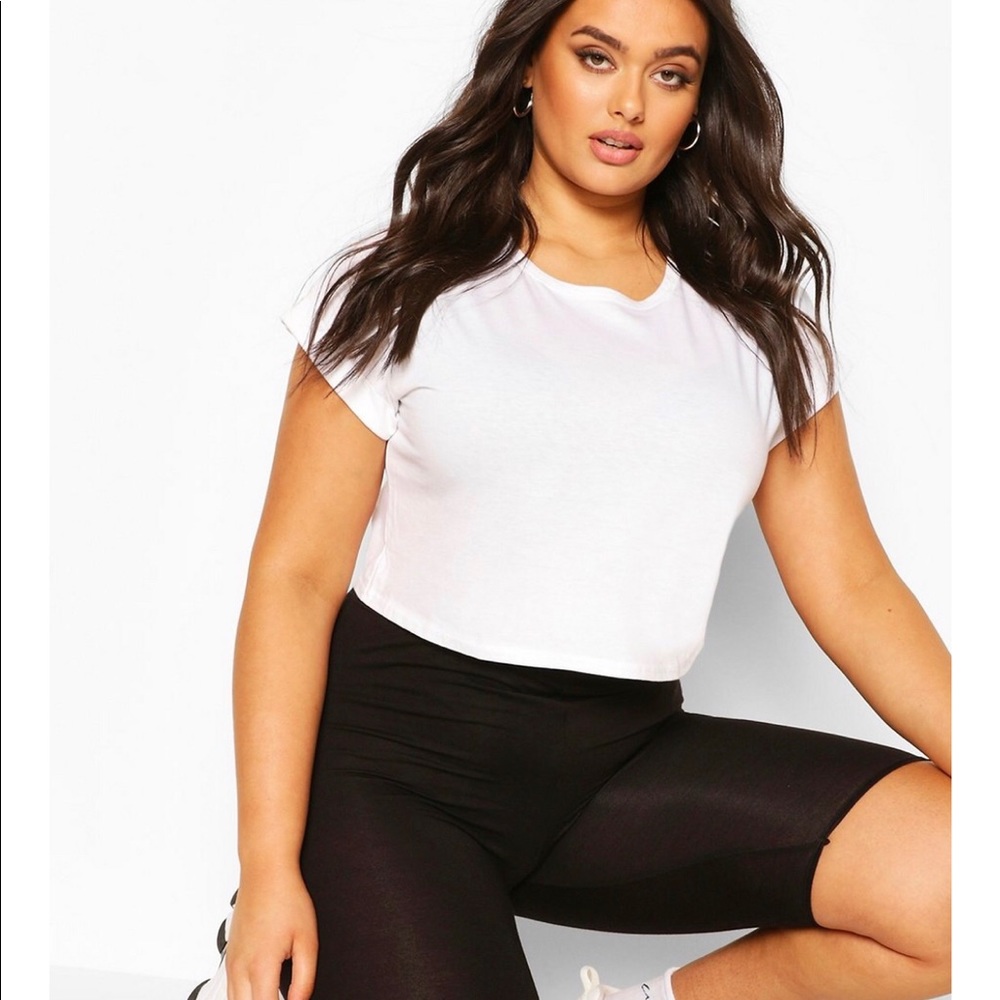 Plus Size Basic Cycling Shorts - Picture 2 of 5